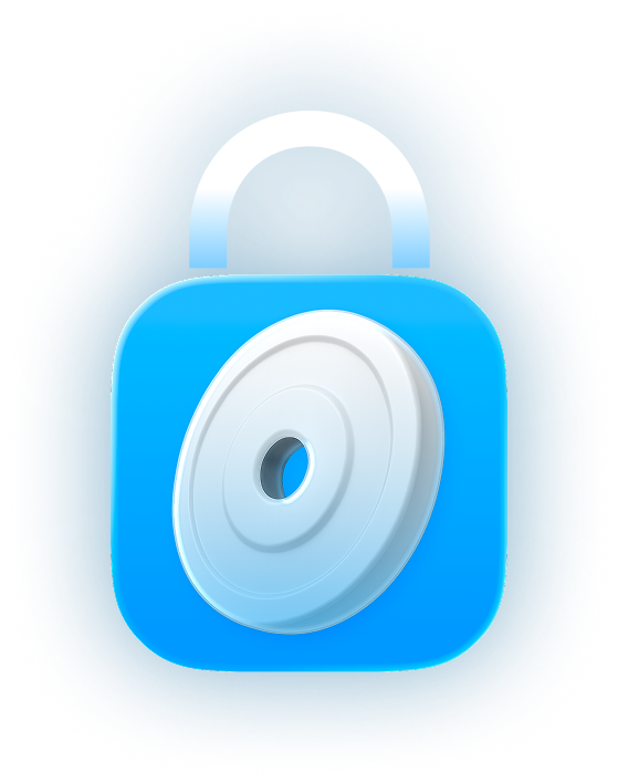 Completely Private lock mockup icon