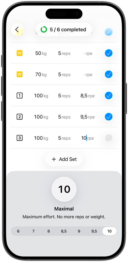 Simplest Set Logging Mockup with Rest Timer