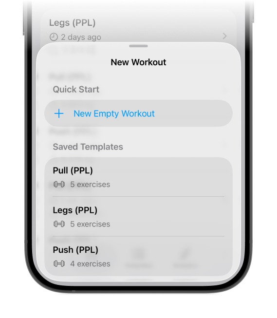 Re-Usable Workout Blueprints